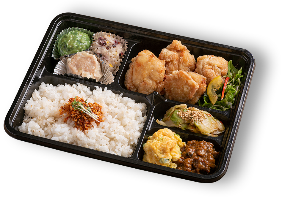 具沢山唐揚げ弁当